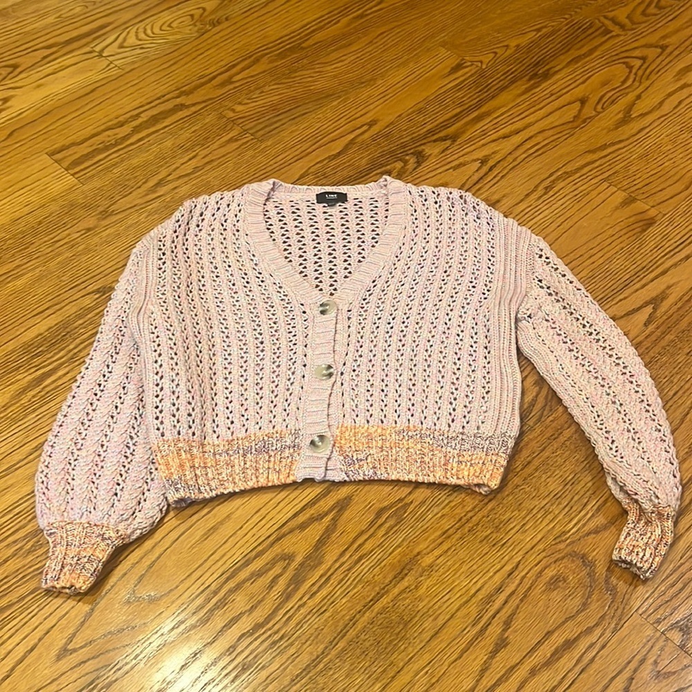 LINE Woman’s Pink Cardigan Size XS